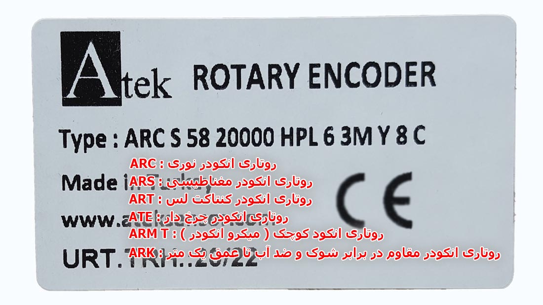  انواع روتاری انکودر arc/ars/art/ate